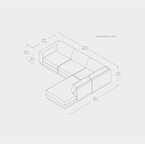 Podium sectional Lounge A 4-pc by Gus* Modern