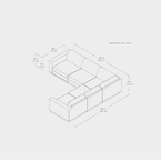 Podium bi-sectional corner 5-pc by Gus* Modern