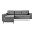 Jane 2 bi-sectional loft size and natural base by Gus* Modern