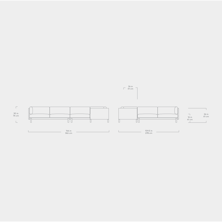 Sectionnel Silverlake XL par Gus* Modern