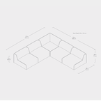 Bi-sectionnel Nexus 5-pc par Gus* Modern