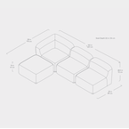 Circuit bi-sectional 4-pc by Gus* Modern