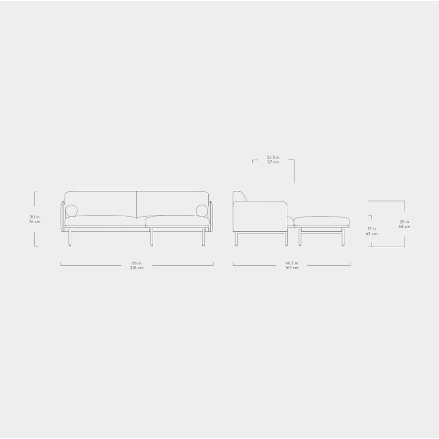 Foundry bi-sectionnel by Gus* Modern