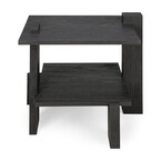 ABSTRACT SIDE TABLE - BLACK TEAK by Ethnicraft