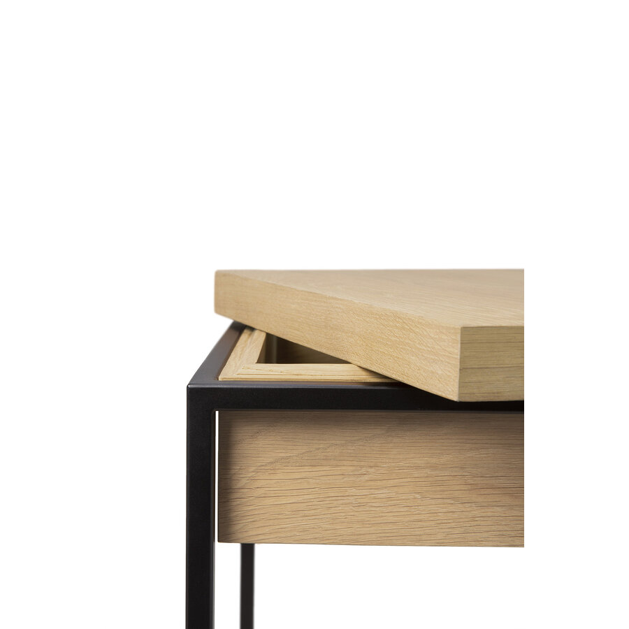 MONOLIT SIDE TABLE - OILED OAK - STORAGE SPACE by  Ethnicraft