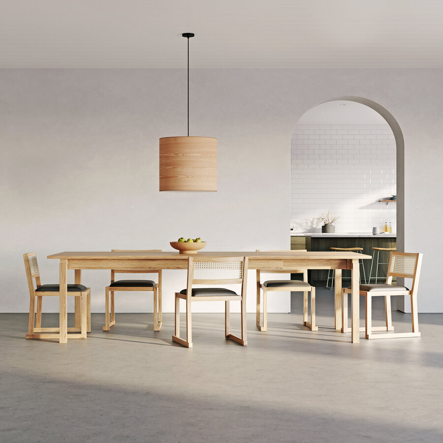 ANNEX DINING TABLE EXTENDABLE WHITE OAK by Gus* Modern