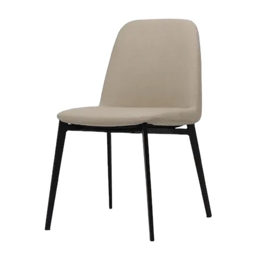 MIA CHAIR BEIGE  SYNTHETIC LEATHER