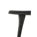 OSSO COUNTER STOOL - VARNISHED OAK - BLACK - BLACK LEATHER by Ethnicraft