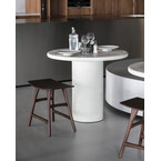 OSSO DINING STOOL - VARNISHED TEAK - BROWN  by Ethnicraft