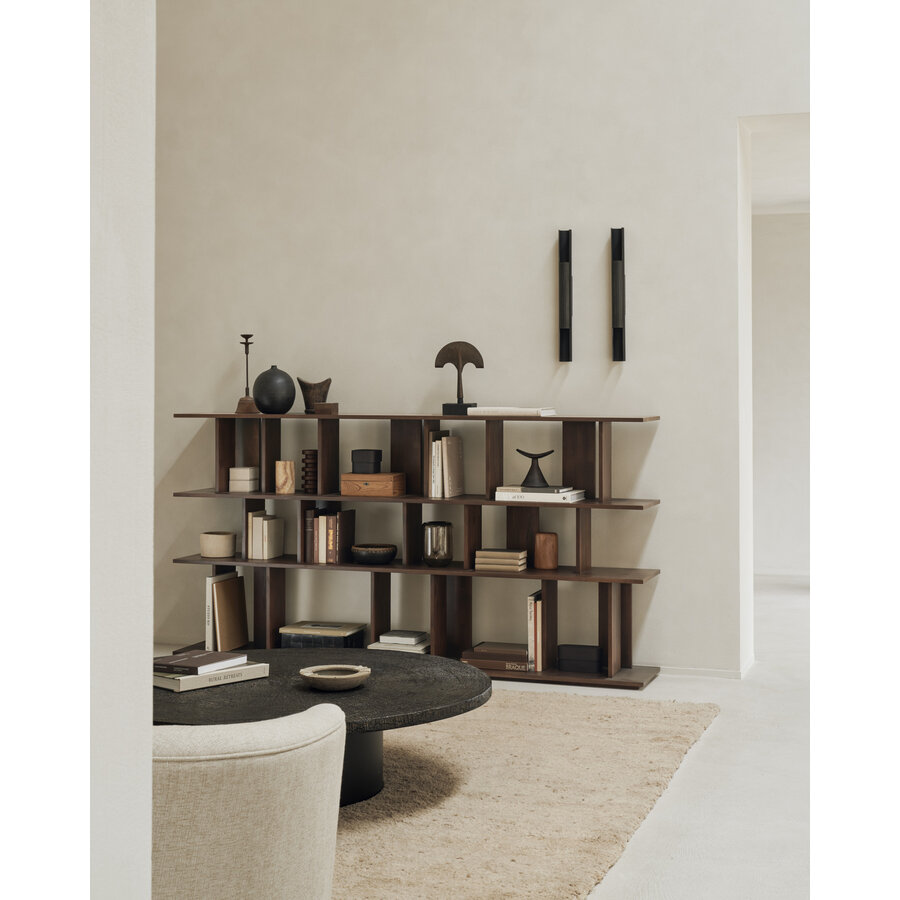 TABLE À CAFÉ SLICE - MINERALS - OVALE par Ethnicraft