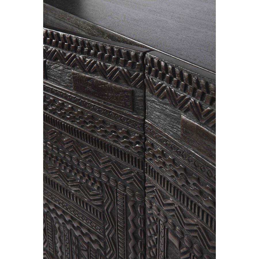 TABWA SIDEBOARD - VARNISHED TEAK - BLACK 59'' by  Ethnicraft