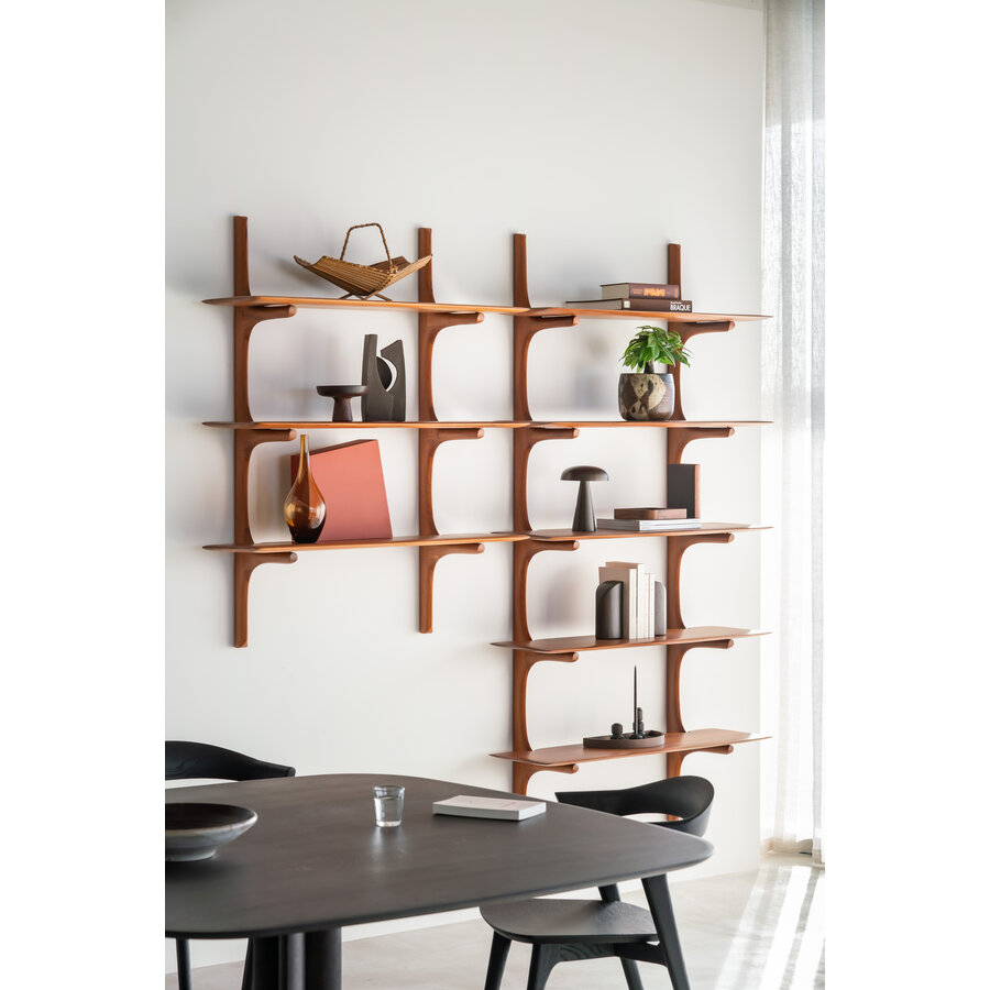 PI WALL SHELF - 5 SHELVES by Ethnicraft