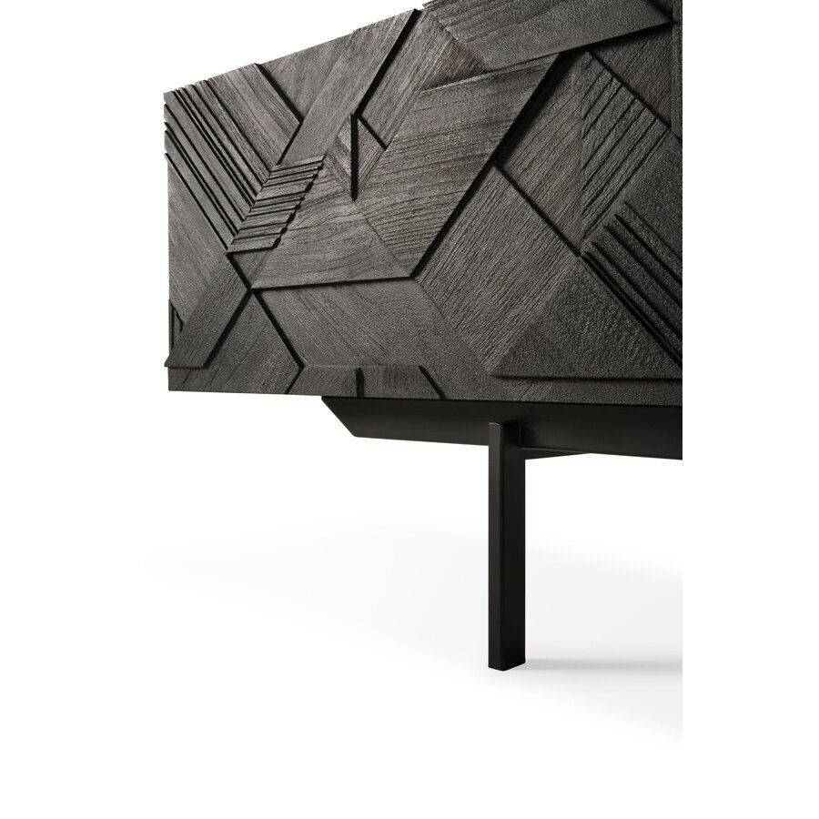 MEUBLE TV GRAPHIC - TECK VERNI - NOIR - 94.5'' par Ethnicraft