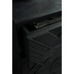 GRAPHIC DRESSER - TEAK VARNISHED - BLACK 39.5'' by Ethnicraft