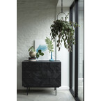GRAPHIC DRESSER - TEAK VARNISHED - BLACK 39.5'' by Ethnicraft