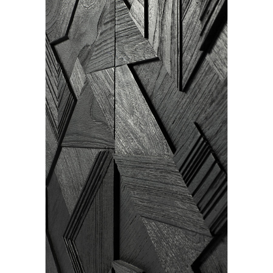 GRAPHIC SIDEBOARD - VARNISHED TEAK - BLACK 66.5'' by Ethnicraft