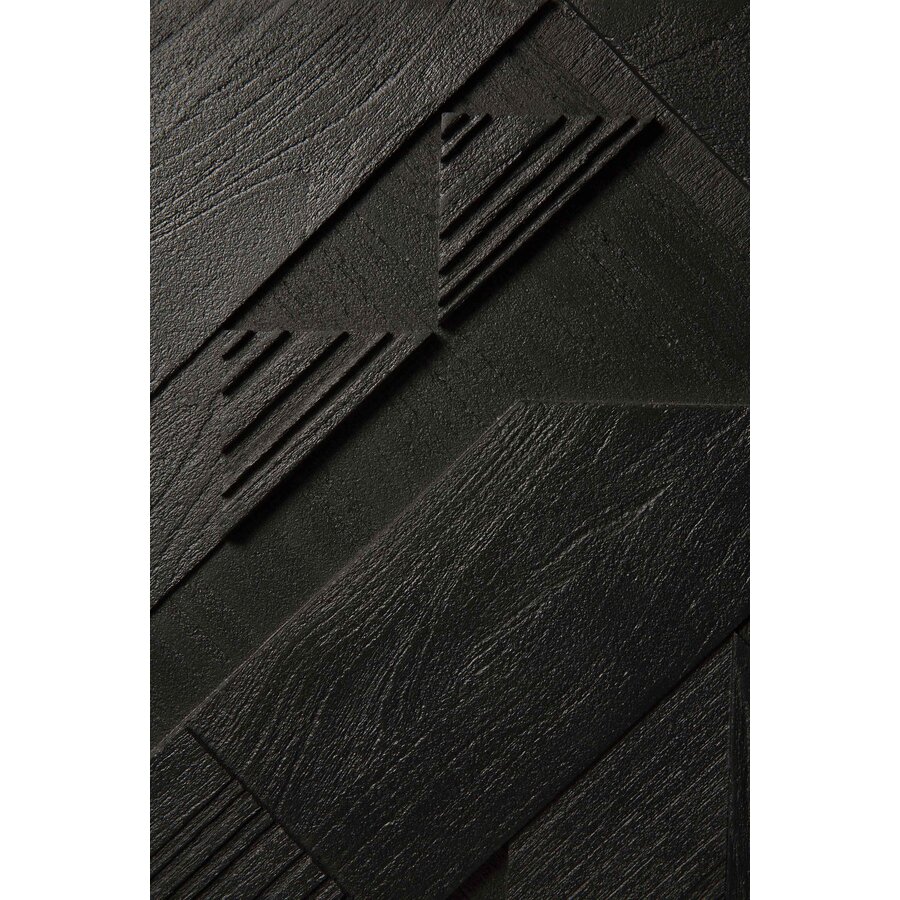 GRAPHIC SIDEBOARD - VARNISHED TEAK - BLACK 66.5'' by Ethnicraft
