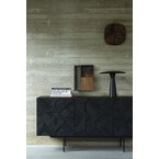 GRAPHIC SIDEBOARD - VARNISHED TEAK - BLACK 66.5'' by Ethnicraft