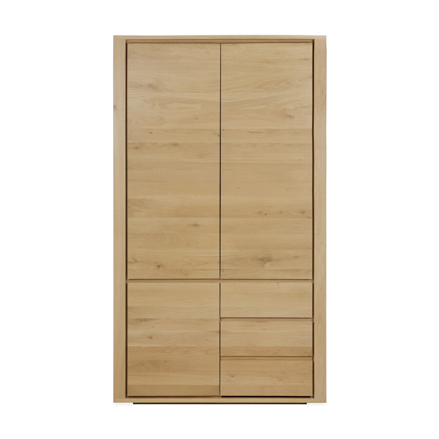 SHADOW DRESSER - OILED OAK - 3 DOORS - 2 DRAWERS by Ethnicraft