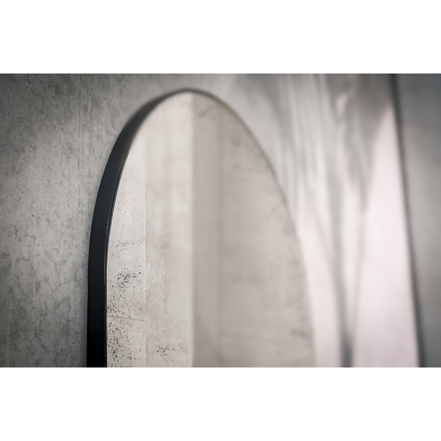 GATE FLOOR MIRROR - CLEAR - BLACK FRAME - MEDIUM AGÉ 31.5 x 78.5 by  Ethnicraft