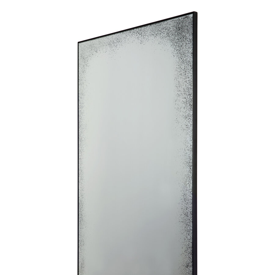 AGED FLOOR MIRROR - CLEAR - BLACK FRAME - MEDIUM AGÉ - RECTANGULAR 31.5 x 78.5 by Ethnicraft