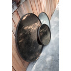 MIROIR ROND ÂGÉ - CLAIR - CADRE EN BOIS - MOYENNEMENT ÂGÉ 24'' par Ethnicraft