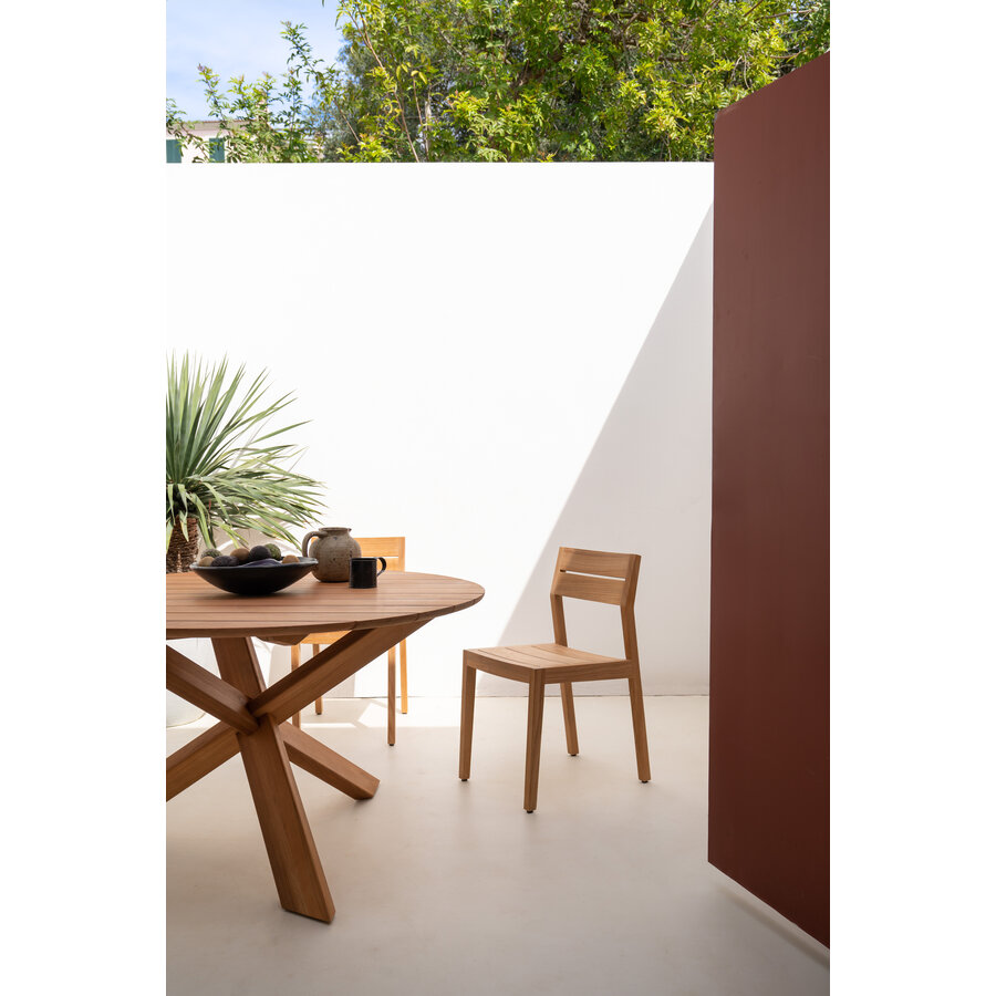 CIRCLE OUTDOOR DINING TABLE ROUND - TEAK 53.5'' by Ethnicraft