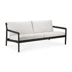 JACK OUTDOOR SOFA - VARNISHED TEAK - BLACK - 2 SEATER + by Ethnicraft