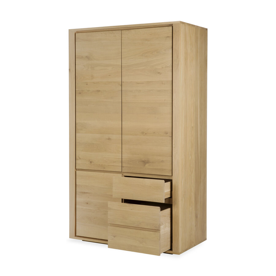 SHADOW DRESSER - OILED OAK - 3 DOORS - 2 DRAWERS by Ethnicraft