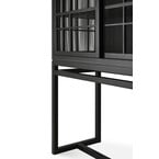 ARMOIRE BURUNG - CHÊNE VERNI - NOIR - 2 PORTE COULISSANTES par Ethnicraft