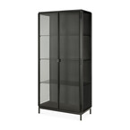 ARMOIRE ANDERS - MÉTAL NOIR - 2 PORTES - H71'' par Ethnicraft