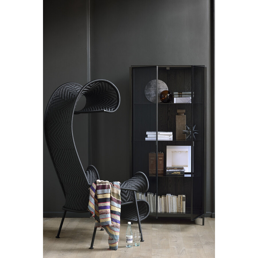 ARMOIRE ANDERS - MÉTAL NOIR - 2 PORTES - H71'' par Ethnicraft