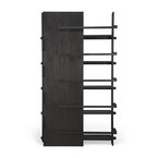 ABSTRACT RACK - VARNISHED TEAK - BALCK by Ethnicraft