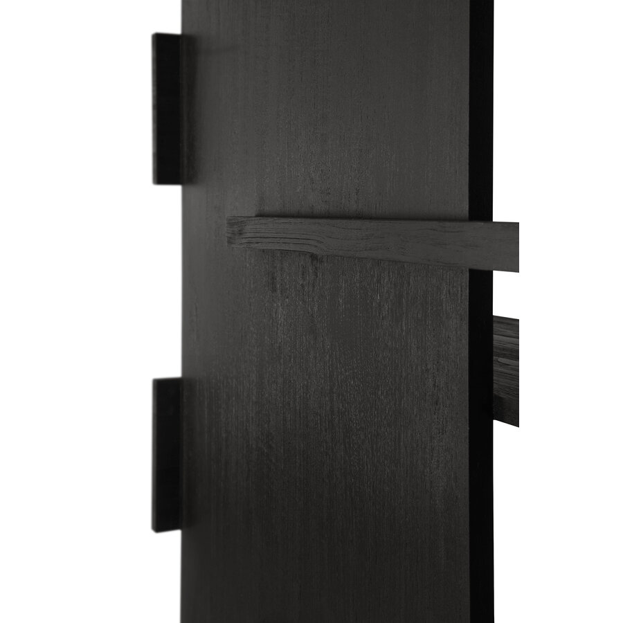 ABSTRACT RACK - VARNISHED TEAK - BALCK by Ethnicraft