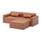 Mix bi-sectional vegan leather 3-pc by Gus* Modern