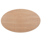 TRUMPET DINING TABLE OVAL & NATURAL 67'' x 43''