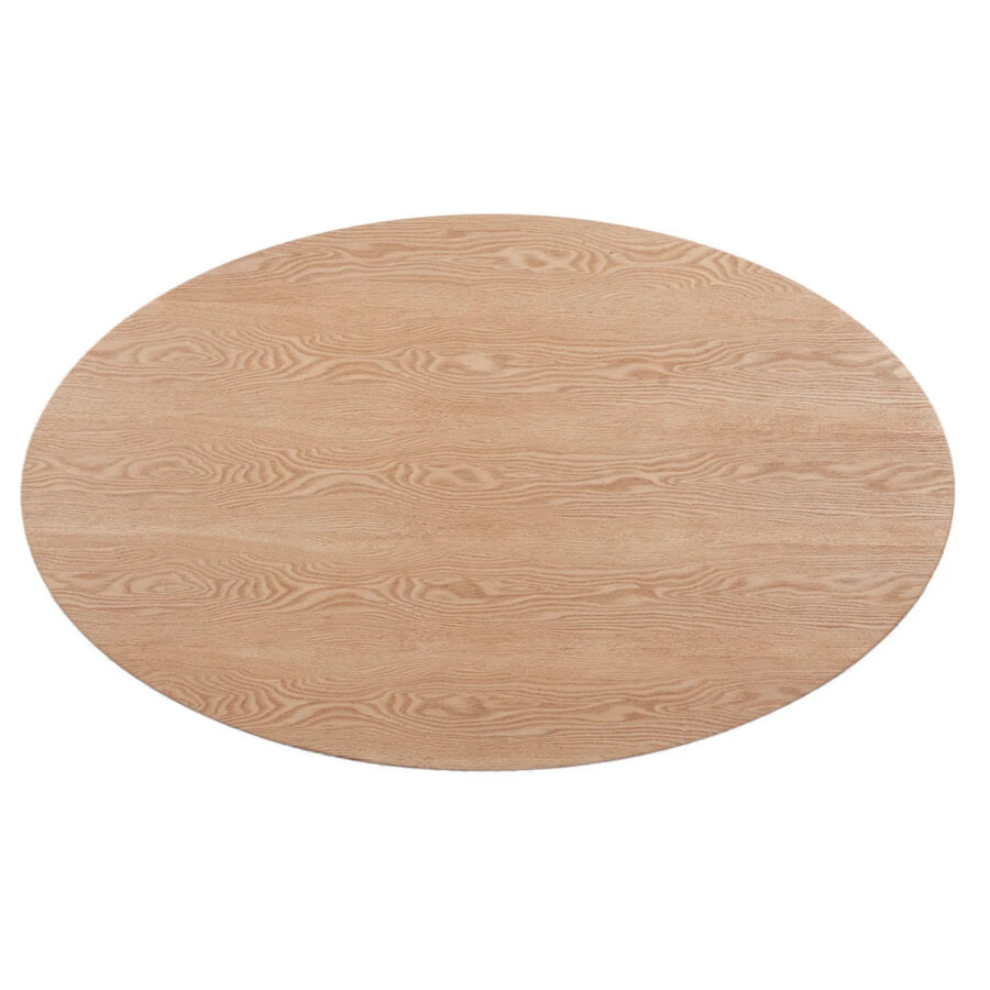 TRUMPET DINING TABLE OVAL & NATURAL 67'' x 43''