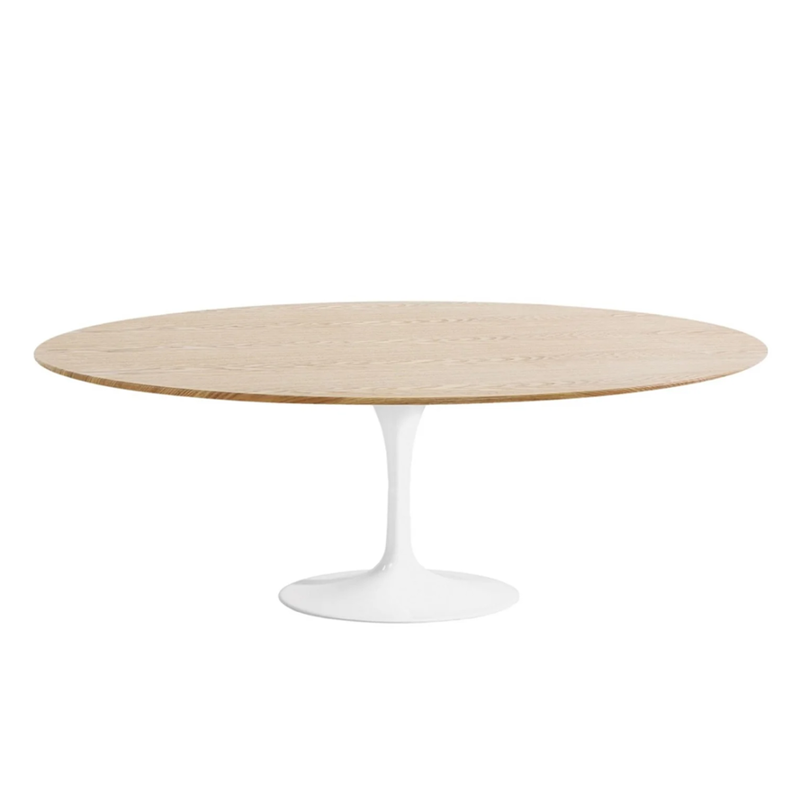 TRUMPET DINING TABLE OVAL & NATURAL 67'' x 43''