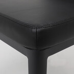TABOURET COMPTOIR AVENUE EN CUIR SYNTHÉTIQUE NOIR - BASE B