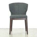 CABO CHAIR / GREY FABRIC AND WOOB BASE