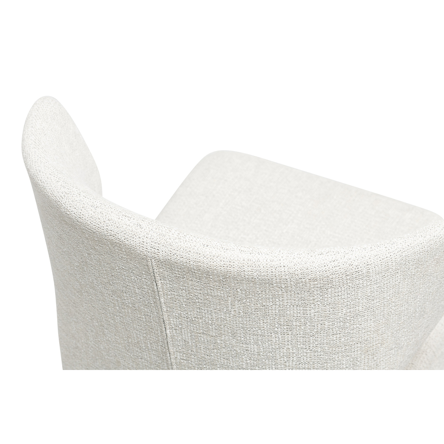 CHAISE CABO BEIGE / BASE MÉTAL NOIR