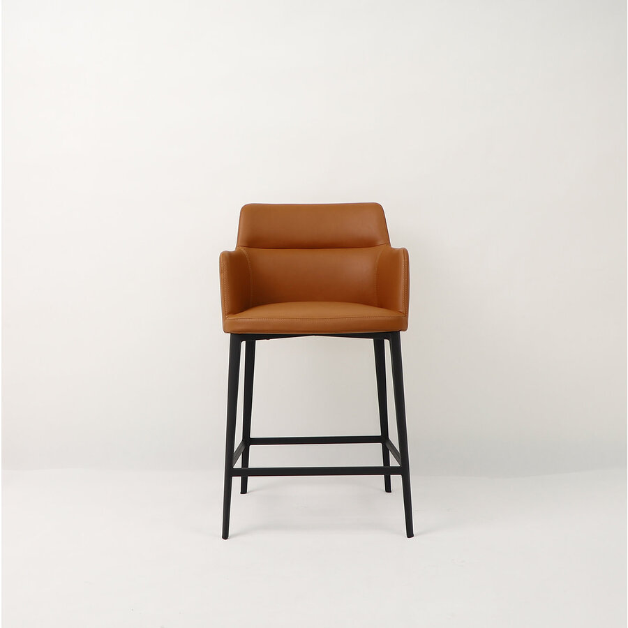 WILLIAMSBURG COUNTER STOOL SYNTHETIC LEATHER TAN