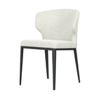 CHAISE CABO BEIGE / BASE MÉTAL NOIR