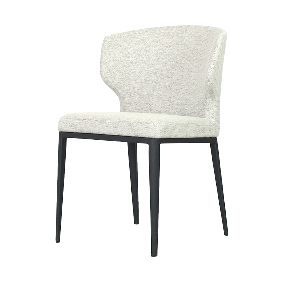 CHAISE CABO BEIGE / BASE MÉTAL NOIR