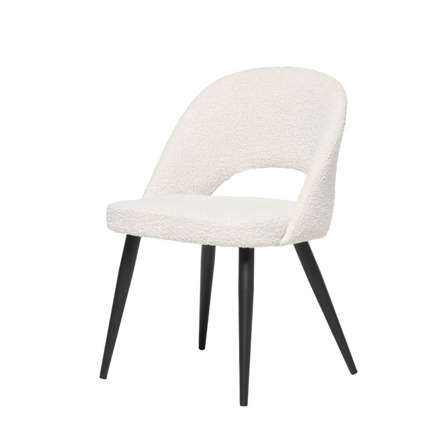 COCO CHAIR BOUCLE BEIGE / BLACK BASE