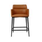 WILLIAMSBURG COUNTER STOOL SYNTHETIC LEATHER TAN