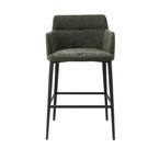 TABOURET COMPTOIR WILLIAMSBURG TISSU VERT