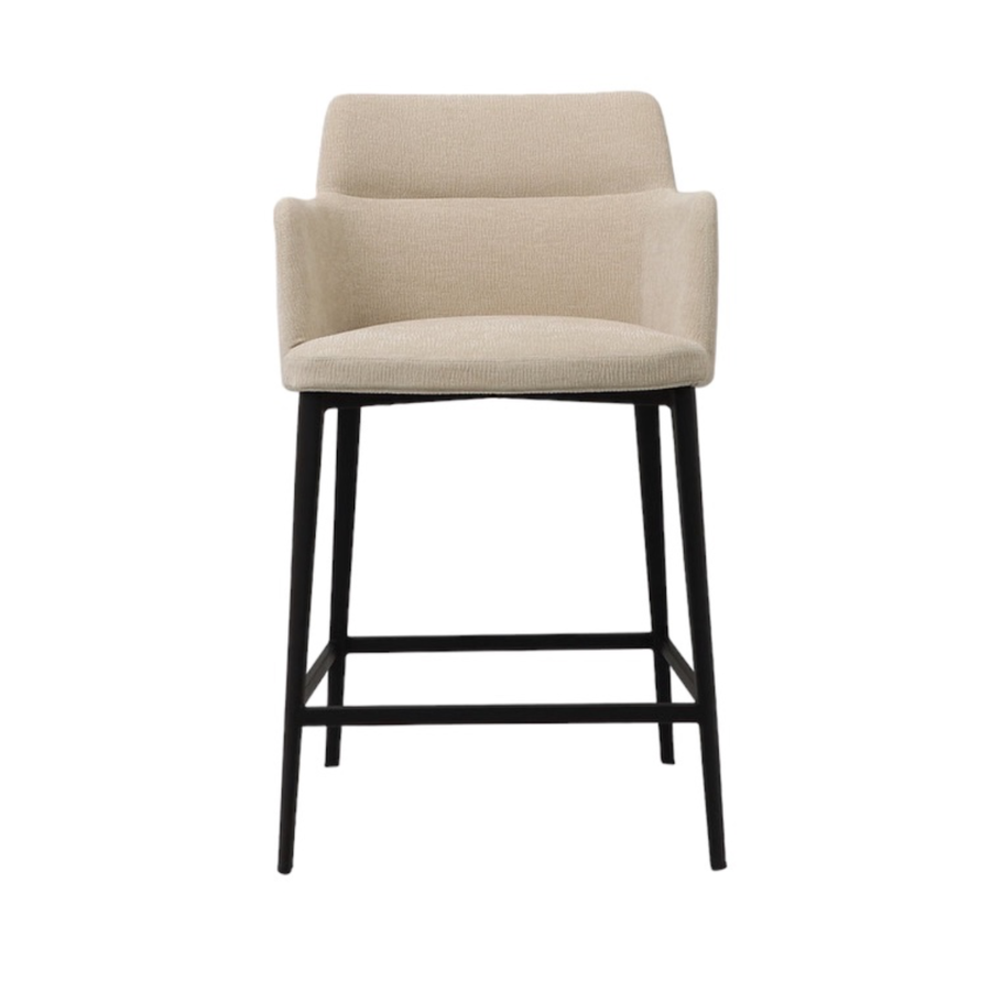 WILLIAMSBURG COUNTER STOOL FABIRC OATMEAL