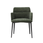 WILLIAMSBURG CHAIR GREEN / BLACK METAL BASE