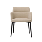 WILLIAMSBURG CHAIR BEIGE / BLACK METAL BASE